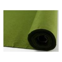 Plain Acrylic Felt Fabric Mini Roll 5m Moss Green