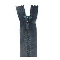 plastic chunky closed end zips 225cm navy blue