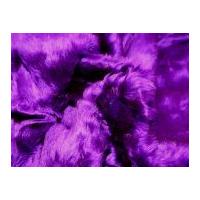 Plain Short Pile Fur Fabric Purple