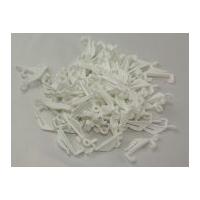 Plastic Curtain Deco Rail Gliders 48mm x 23mm White