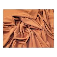 Plain Textured Stretch Jersey Knit Dress Fabric Ginger