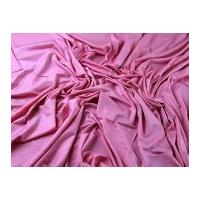 Plain Viscose & Lycra Stretch Jersey Knit Dress Fabric Candy Pink
