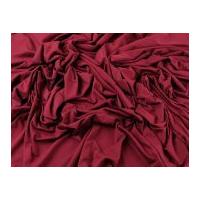 Plain Viscose & Lycra Stretch Jersey Knit Dress Fabric Burgundy