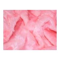 Plain Short Pile Fur Fabric Baby Pink