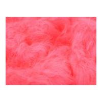 plain long pile fur fabric cerise pink