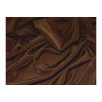 Plain Microfibre Dress Fabric Dark Brown