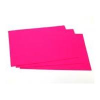 Plain Acrylic Felt Fabric A4 Rectangle 21cm x 29.7cm Cerise Pink