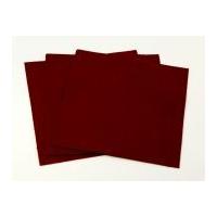 plain acrylic felt fabric 18 square 45cm wine