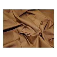 Plain Polycotton Dress Fabric Chocolate Brown