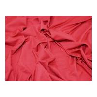 Plain Viscose Stretch Jersey Dress Fabric Cherry Red