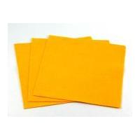 plain acrylic felt fabric 18 square 45cm sunflower yellow