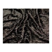 Plush Chenille Knitted Dress Fabric Dark Brown