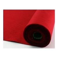 Plain Acrylic Felt Fabric Micro Roll 2.5m Berry Red