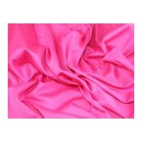 Plain Jardin Stretch Cotton Sateen Dress Fabric Fuchsia Pink