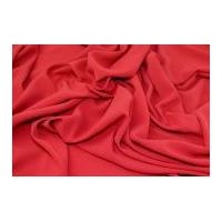 Plain Soft Polyester Dress Fabric Cherry Red