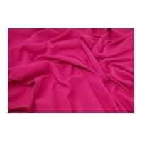 Plain Soft Polyester Dress Fabric Fuchsia