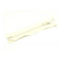 Plastic Chunky Closed End Zips 14cm Ivory