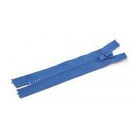 Plastic Chunky Closed End Zips 14cm Saxe Blue