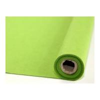 Plain Acrylic Felt Fabric Micro Roll 2.5m Spring Green