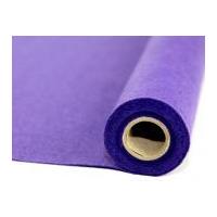 Plain Acrylic Felt Fabric Micro Roll 2.5m Purple