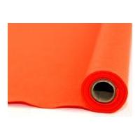 Plain Acrylic Felt Fabric Micro Roll 2.5m Pumpkin Orange