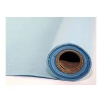 Plain Acrylic Felt Fabric Micro Roll 2.5m Light Blue