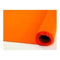 plain acrylic felt fabric micro roll 25m jaffa orange