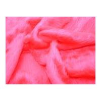 Plain Short Pile Fur Fabric Cerise Pink