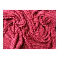 Plush Chenille Knitted Dress Fabric Wine