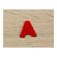 Plain Red Embroidered Alphabet I...