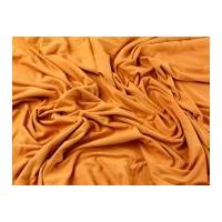 Plain Viscose & Lycra Stretch Jersey Knit Dress Fabric Orange