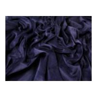 Plain Matte Soft Stretch Velour Dress Fabric Indigo Blue