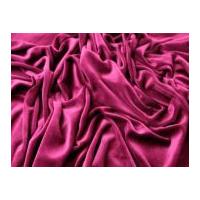 plain matte soft stretch velour dress fabric wine