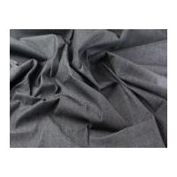 Plain Cotton & Lycra Stretch Denim Dress Fabric Black