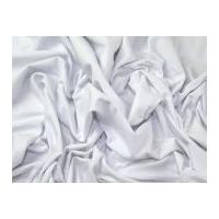 Plain Premium Quality Cotton Spandex Jersey Knit Dress Fabric White