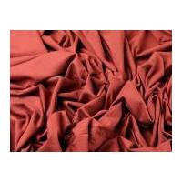 Plain Viscose & Lycra Stretch Jersey Knit Dress Fabric Rust
