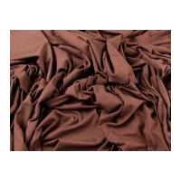 Plain Viscose & Lycra Stretch Jersey Knit Dress Fabric Chocolate Brown