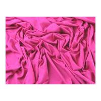 Plain Viscose & Lycra Stretch Jersey Knit Dress Fabric Cerise Pink
