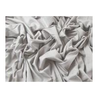 Plain Viscose & Lycra Stretch Jersey Knit Dress Fabric Stone Grey