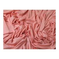 Plain Viscose & Lycra Stretch Jersey Knit Dress Fabric Peach