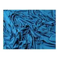 Plain Viscose & Lycra Stretch Jersey Knit Dress Fabric Teal