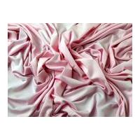 Plain Viscose & Lycra Stretch Jersey Knit Dress Fabric Light Pink
