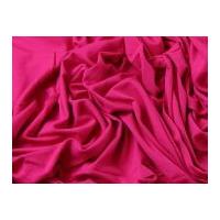 Plain Viscose & Lycra Stretch Jersey Knit Dress Fabric Fuchsia Pink