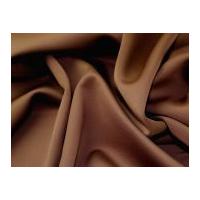 Plain Polyester & Spandex Stretch Neoprene Dress Fabric Brown