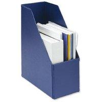 Plastic (A4) Jumbo Magazine Rack File Blue (1 x Pack of 5 Files)