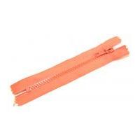 Plastic Chunky Closed End Zips 14cm Coral