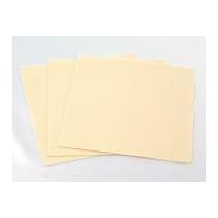 plain acrylic felt fabric 6 square ivory