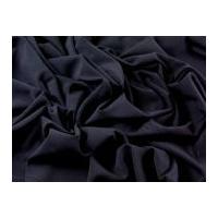 Plain Polyester, Viscose & Spandex Stretch Suiting Dress Fabric Navy Blue