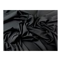 Plain Polyester, Viscose & Elastane Stretch Suiting Dress Fabric Black