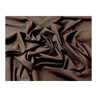 Plain Polyester, Viscose & Elastane Stretch Suiting Dress Fabric Brown